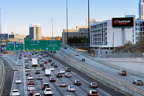 Earthlink Digital Billboard Roadblock