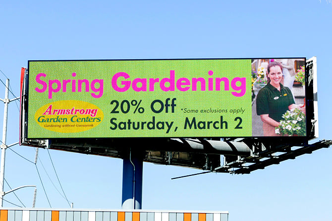 Armstrong Garden Centers Digital Billboard