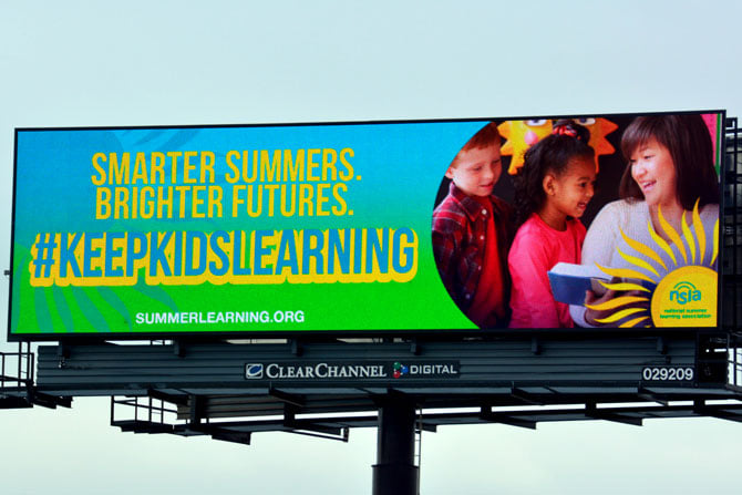 National Summer Learning Association Digital Billboard