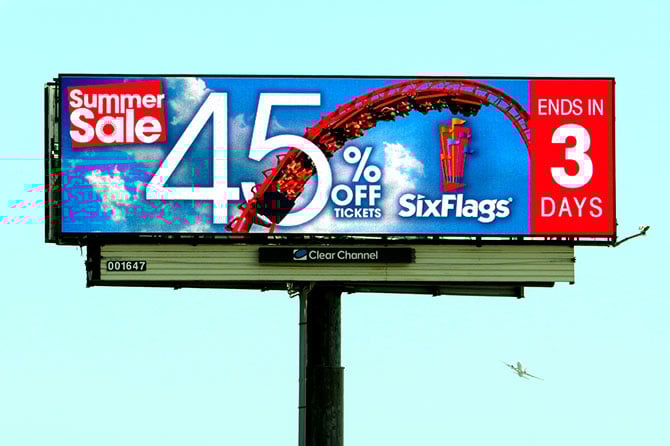 Six Flags Great America Digital Billboard