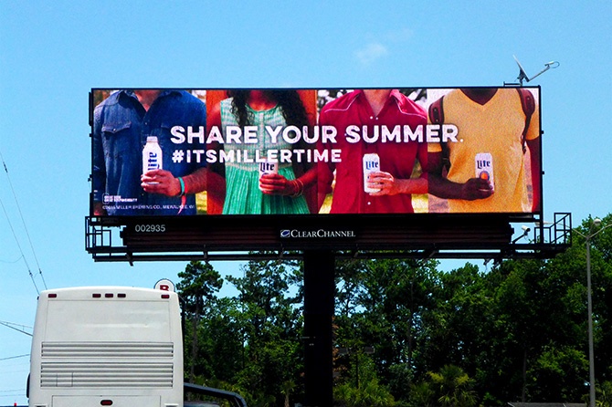 2015 Share Your Summer Miller Lite Digital Billboard