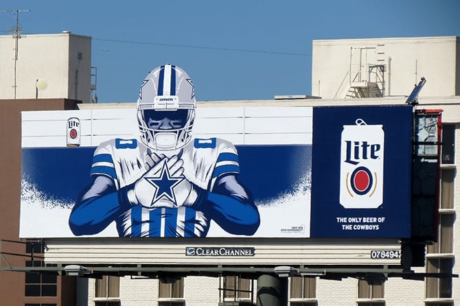 MillerCoors Dallas Cowboys Billboard