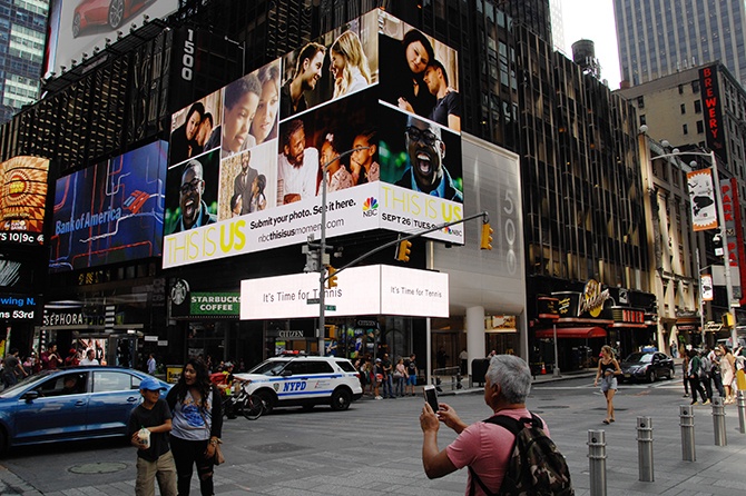 NBC This is Us-Share your Moment-Times Square Ad