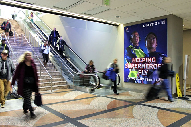 Denver Airport United Airlines Ad