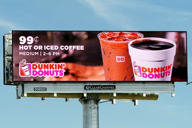 Dunkin' Donuts Digital Billboard