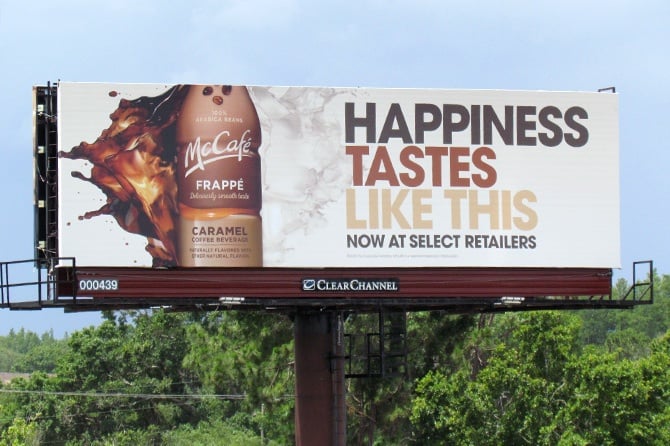 McDonalds McCafe Frappe Billboard