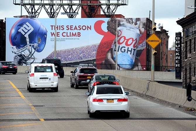 Coors Light New York Giants Billboard