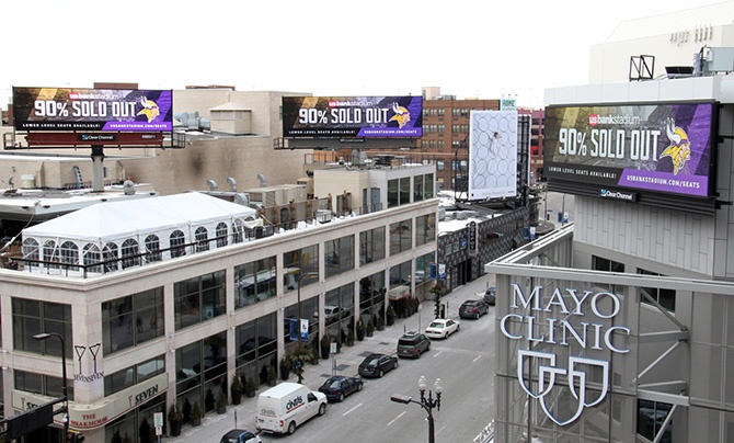 Minnesota Vikings Digital Billboard 2016