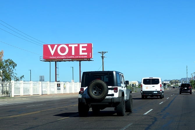 Vote.org Phoenix Billboard