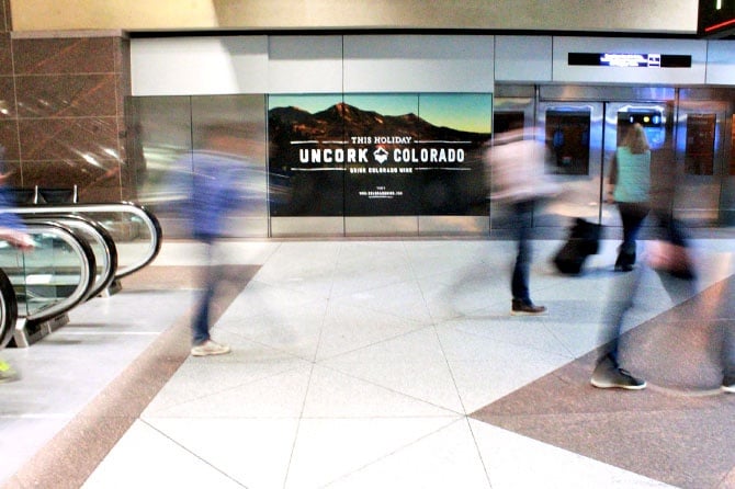 Colorado Wine Denver Airport Banner