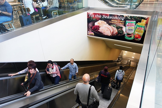 Tony Chachere Holiday Ad in Atlanta Airport-1