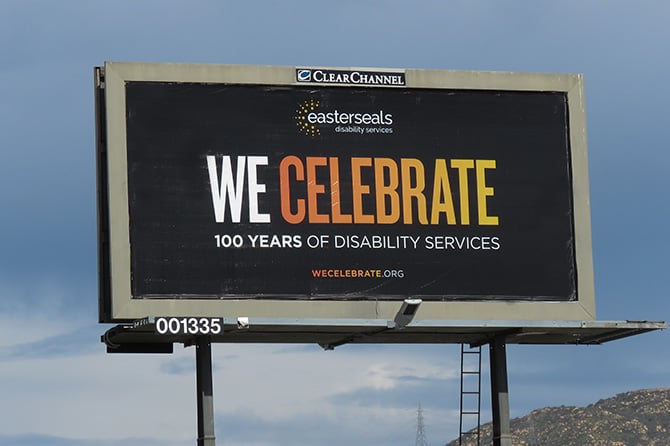 Easter Seals 100 Years Billboard