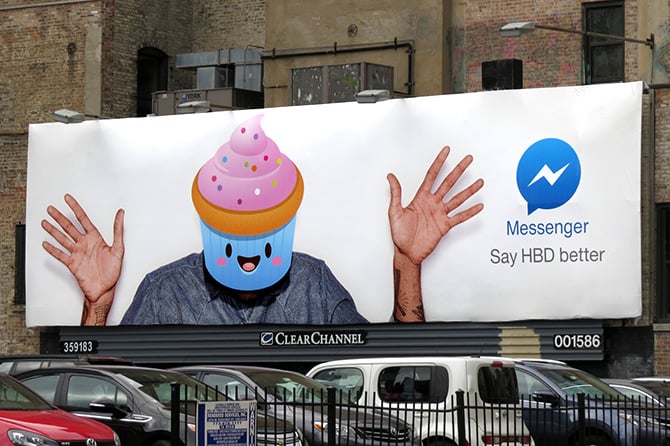 Facebook Messenger Billboard