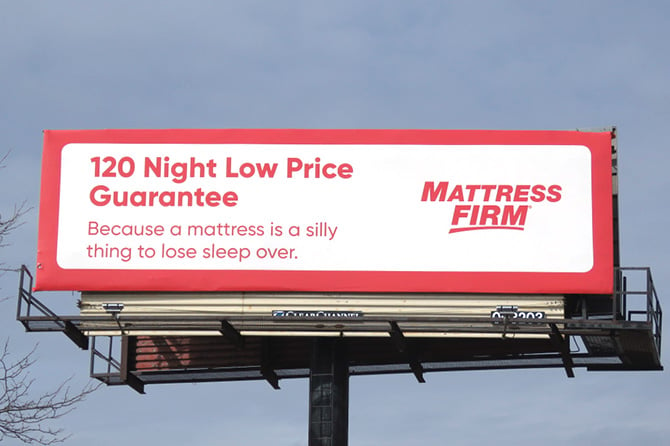 Mattress Firm Billboard