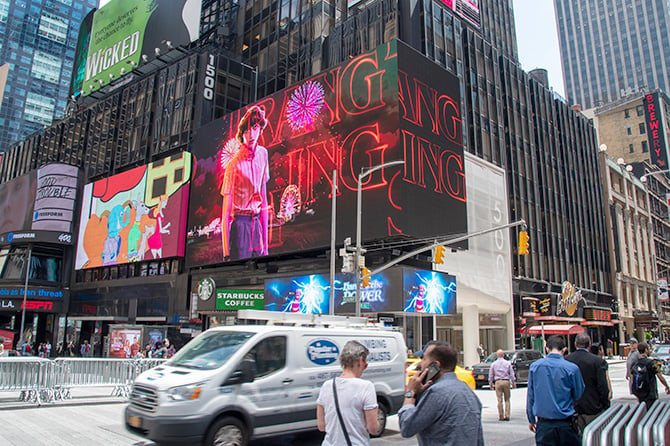 Netflix Stranger Things Times Square Billboard