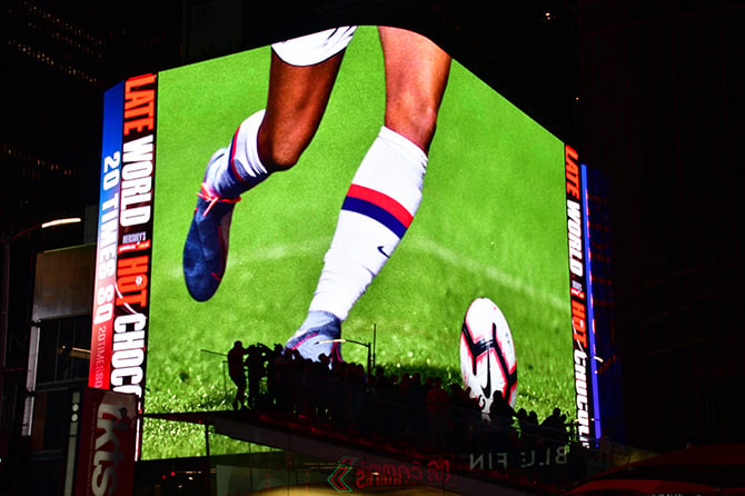 Nike World Cup Digital Times Square Billboard