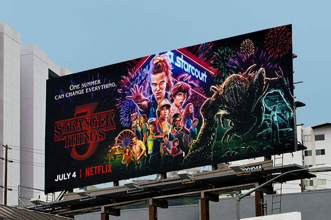 Stranger Things Los Angeles Billboard