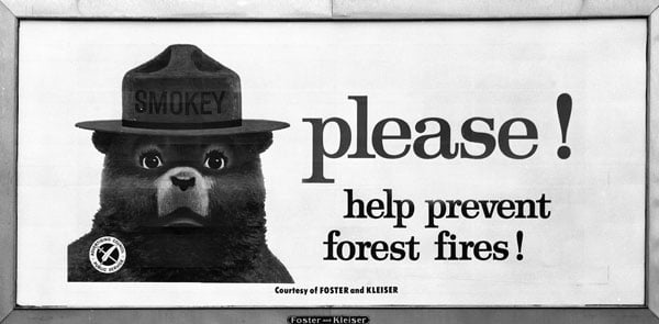 1960s Ad Council Smokey Bear Ad