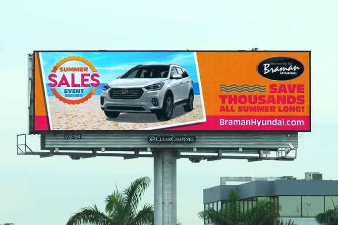 Braman Motors Digital Billboard