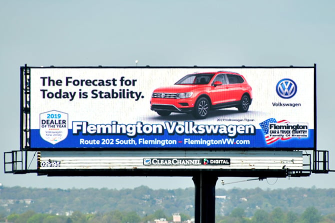 Flemington Volkswagen Digital Billboard