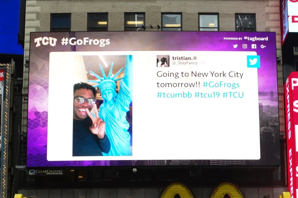 TCU #FrogsAndTheCity 2 NY Billboard-1