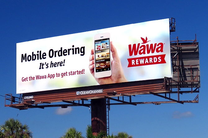 Wawa Mobile Ordering Billboard