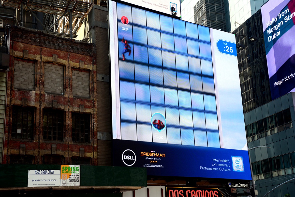 Dell Spider-Man Scramble Times Square Billboard6