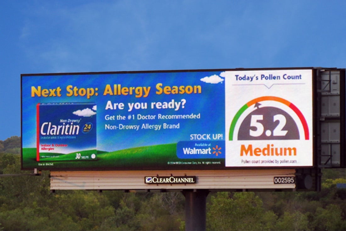 Claritin Pollen Count Billboard.jpg
