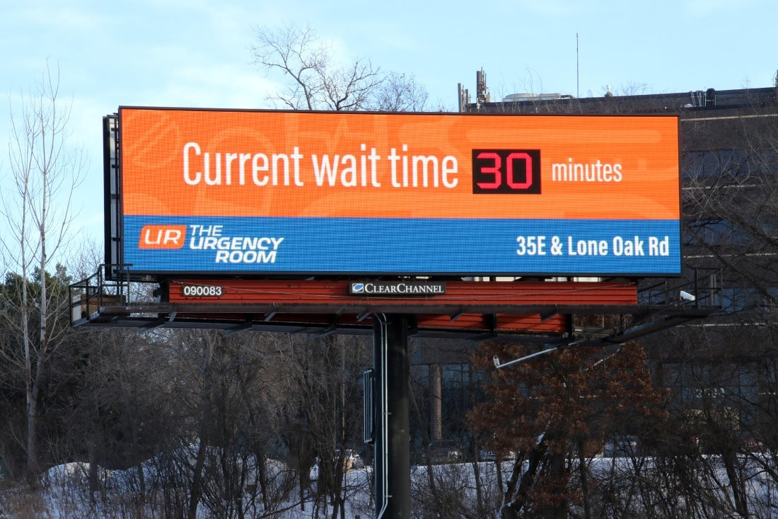 Minneapolis Urgency Room ER Wait Times Billboard.jpg