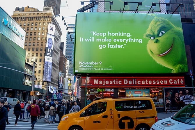 The Grinch Domination in Times Square