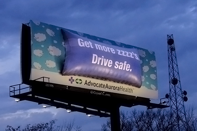 Advocate Aurora Health Pillow Billboard