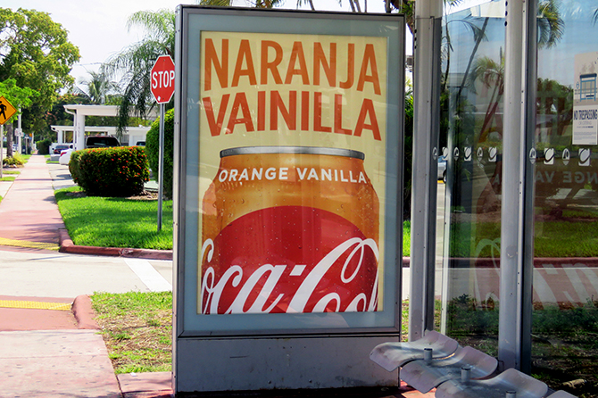 Coca-Cola Orange Vanilla Bus Ad