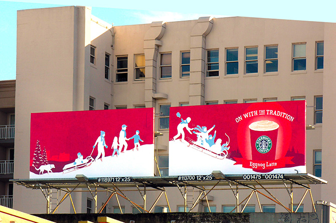 Starbucks Side-by-Side Premiere Panels