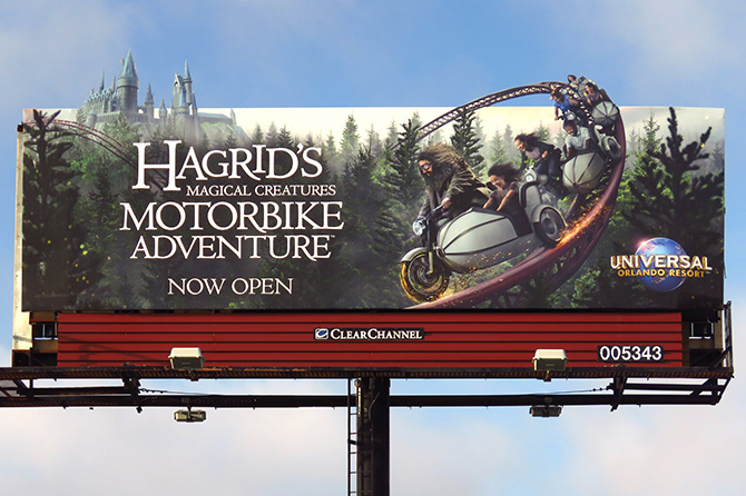 Hagrids Magical Creatures Motorbike Adventure Billboard