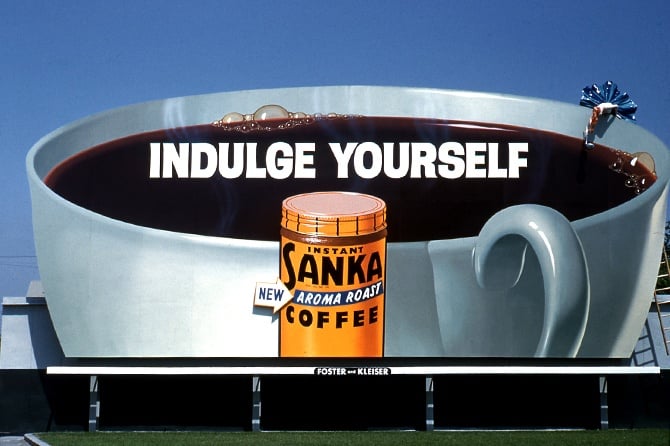 Sanka Coffee 1960s Billboard